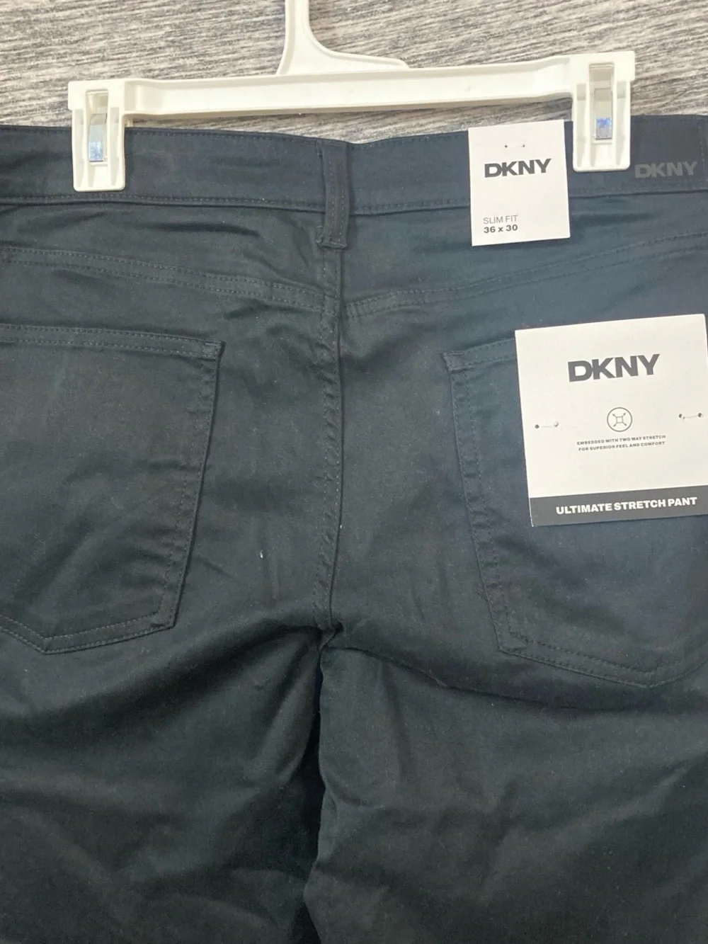 DKNY Men's Slim Straight Jeans in Black